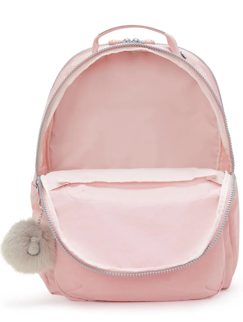 kipling Seoul Large Female Backpack (with laptop compartment) - Bridal Rose
